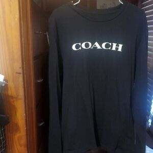 Coach Black Long Sleeve Top